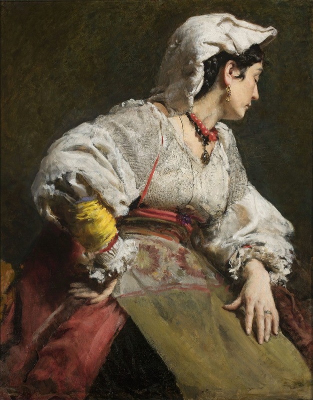Leon Wyczółkowski - Study of an Italian woman
