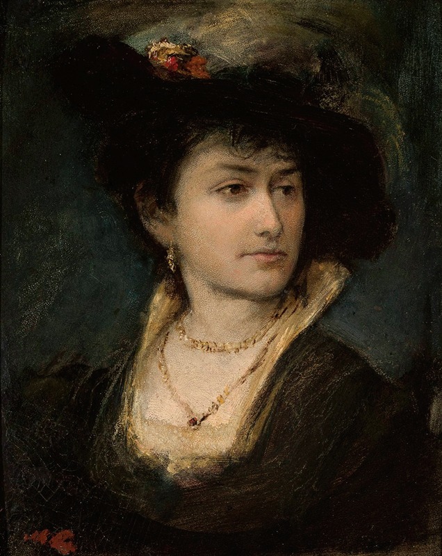 Maurycy Gottlieb - Portrait of Anna, artist’s sister
