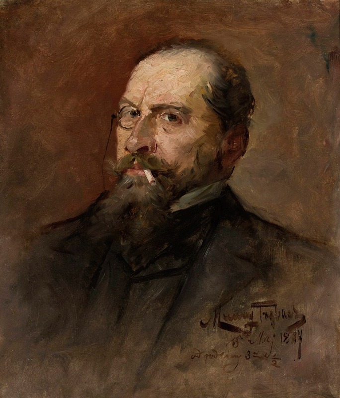 Maurycy Trębacz - Portrait of Lucjan Wrotnowski, painter