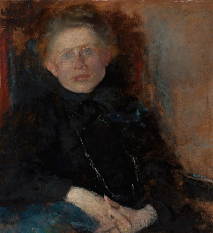 Olga Boznanska - Portrait of Anna Saryusz Zaleska (ca. 1880–after 1863), painter