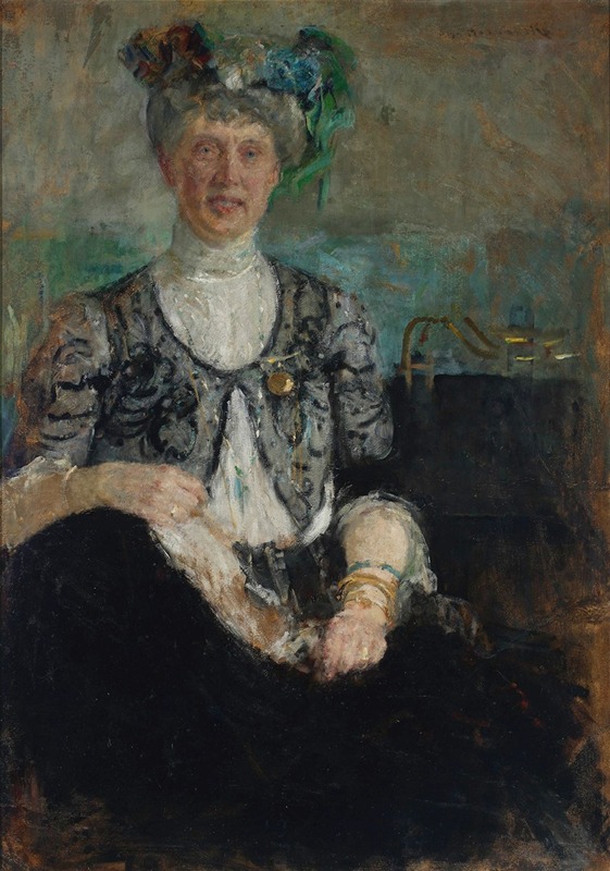 Olga Boznanska - Portrait of Mrs. Buyko
