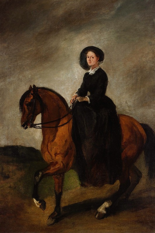 Piotr Michałowski - Portrait of Celina, artist’s daughter, on horseback