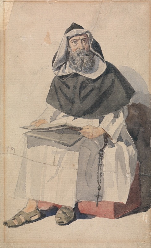 Richard Dadd - Portrait of a Monk