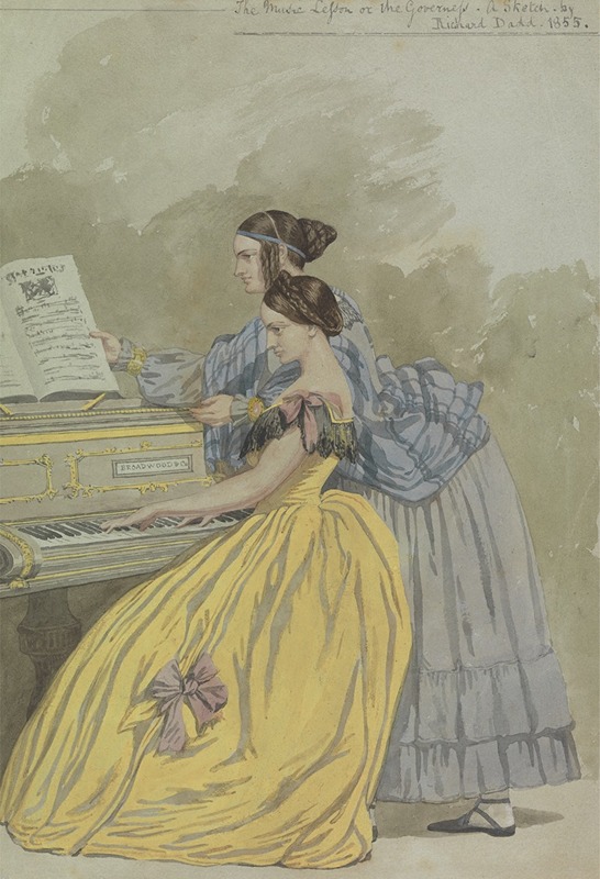 Richard Dadd - The Music Lesson or the Governess; a Sketch