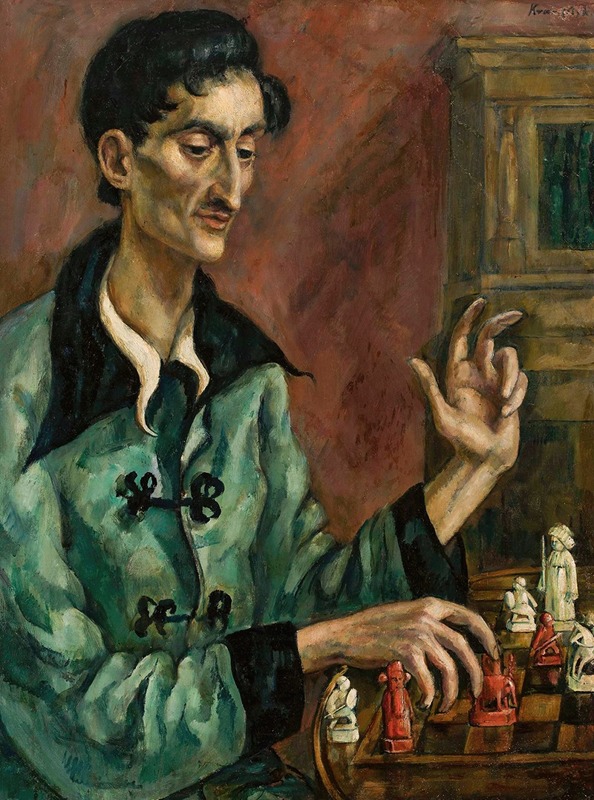 Roman Kramsztyk - Chess player (Portrait of Brunon Winawer)