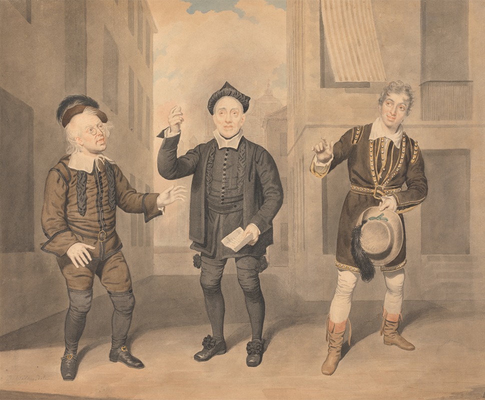 Samuel de Wilde - A Scene from a Play – Three Actors