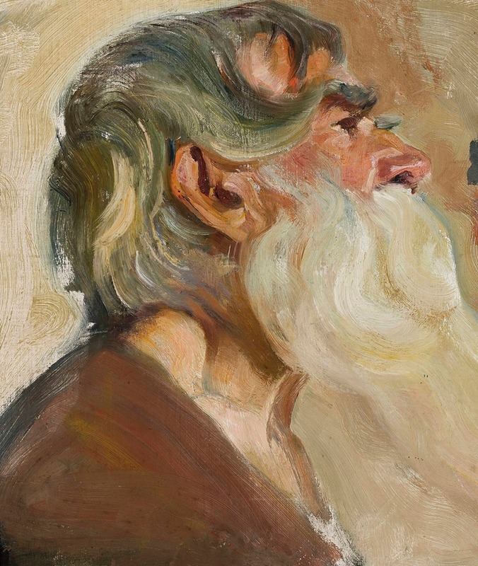 Stanisław Dębicki - Old man with grey beard