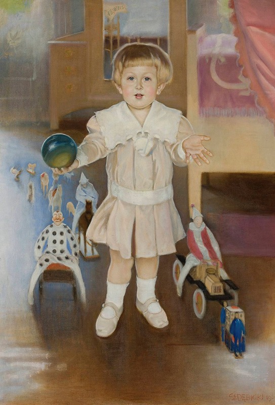 Stanisław Dębicki - Portrait of Adam Gubrynowicz (1906–) as a child