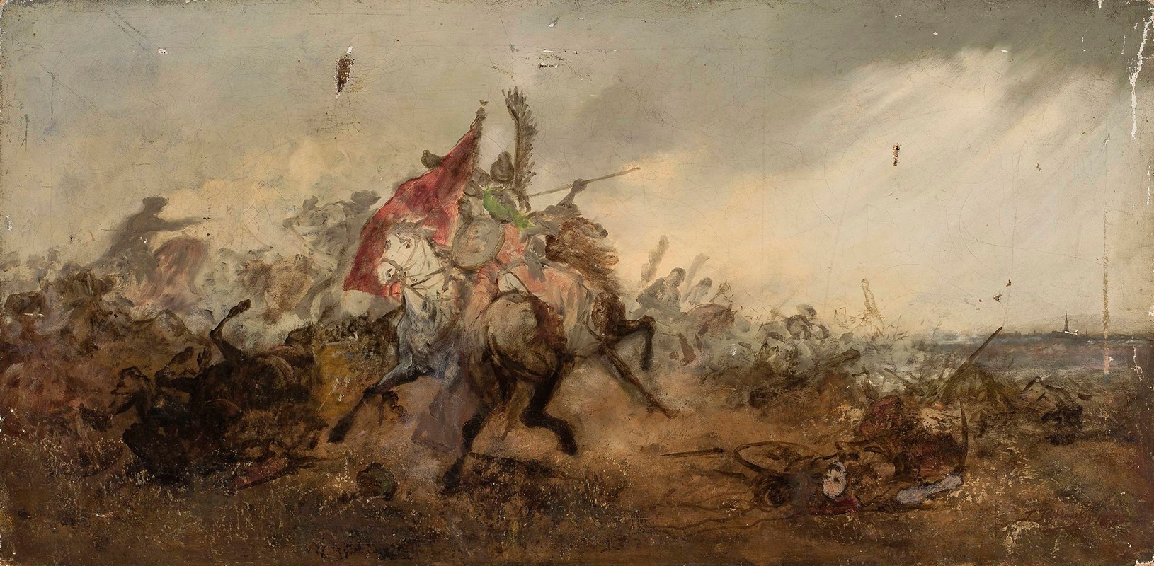 Tadeusz Rybkowski - Battle of Vienna, sketch