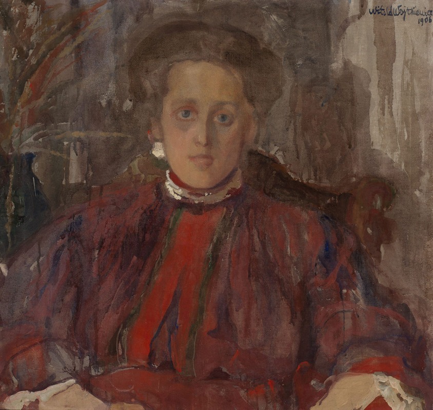Witold Wojtkiewicz - Portrait of Eliza Pareńska née Mühleisen