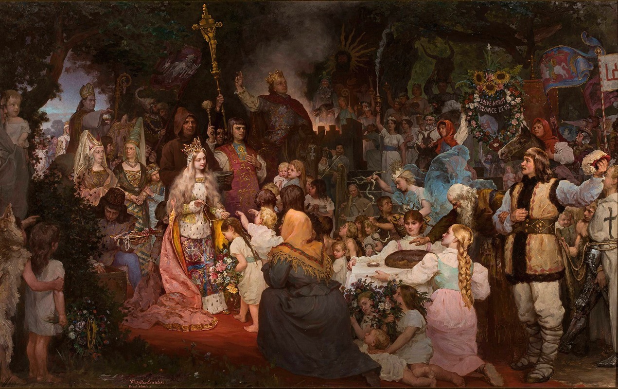 Władysław Ciesielski - Baptism of Lithuania