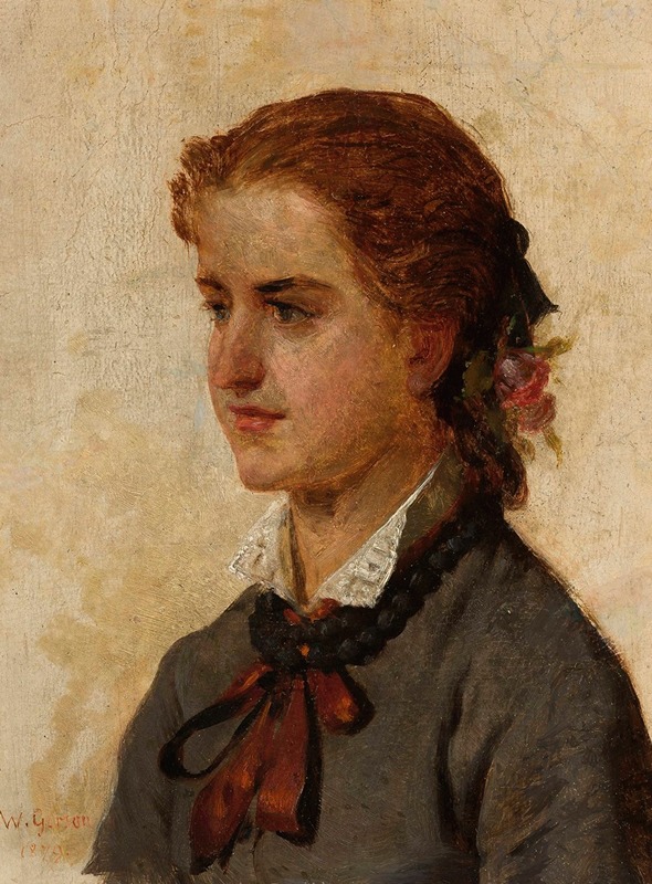Wojciech Gerson - Portrait of a young girl