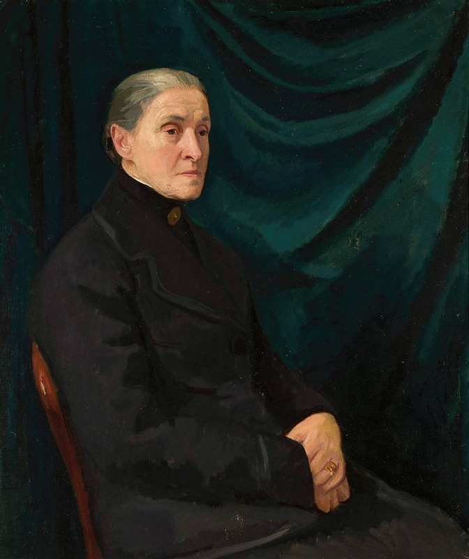 Wojciech Weiss - Portrait of Henryka Dłuska (1850–1936)