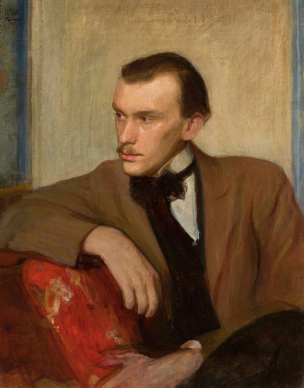 Wojciech Weiss - Portrait of Włodzimierz Perzyński, writer