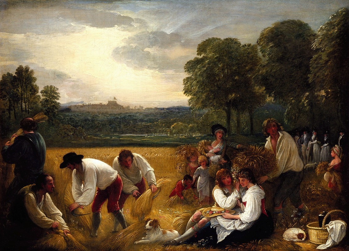 Benjamin West - Harvesting at Windsor