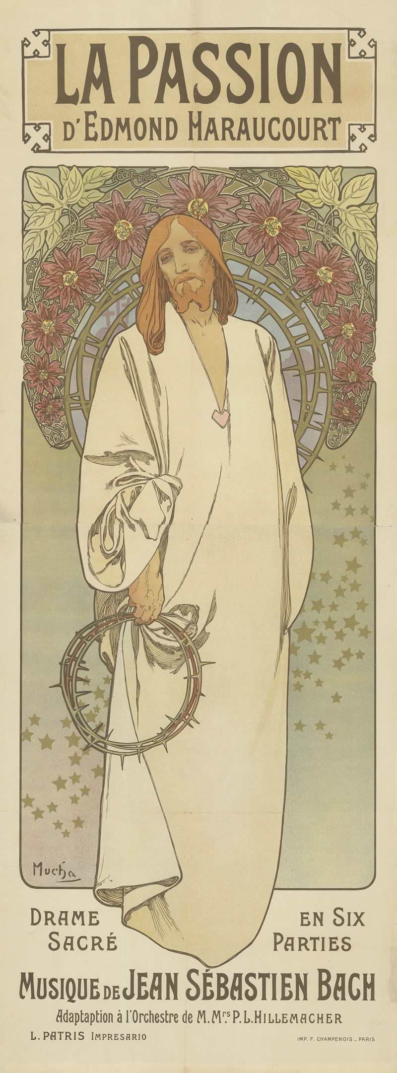 Alphonse Mucha - La Passion d’Edmond Haraucourt. Drame sacré en six parties, musique de Jean Sébastien Bach