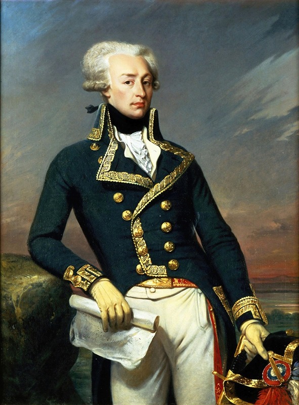 Joseph-Désiré Court - Portrait of Gilbert Motier the Marquis De La Fayette as a Lieutenant General, 1791