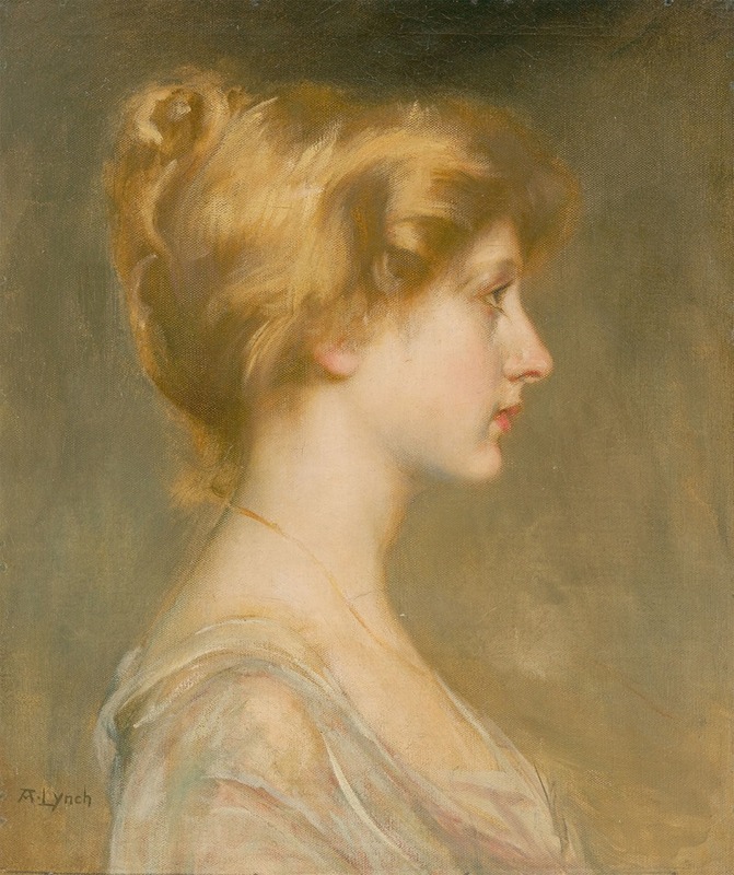 Albert Lynch - Portrait of a blond woman
