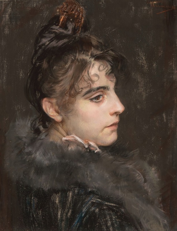 Charles Hermans - Portrait of a lady