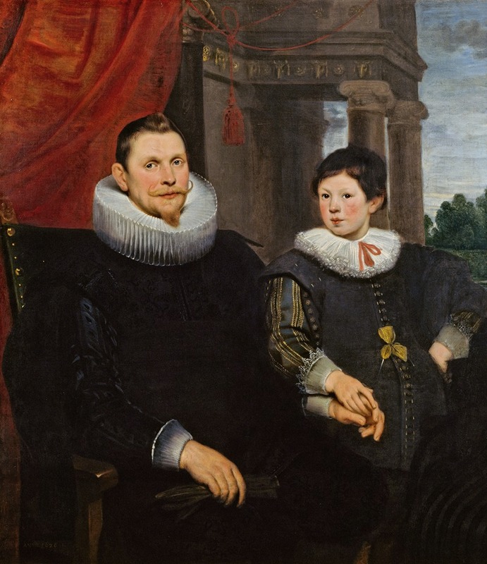 Cornelis de Vos - Portrait of a Father with his Son