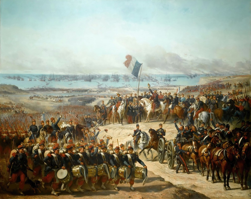 Félix-Joseph Barrias - Débarquement de l’armée française à Old-Port (Crimée), 14 septembre 1854