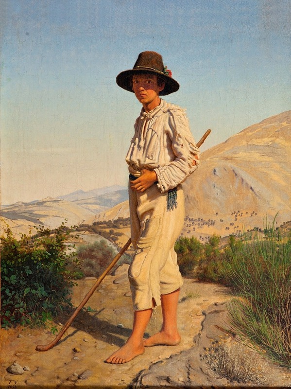 Frederik Vermehren - An Italian shepherd boy