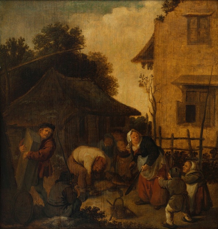 Jan Miense Molenaer - The pig slaughter