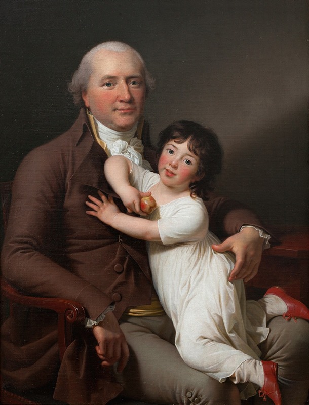 Jens Juel - Peter Tutein with his Youngest Son Louis Alexander