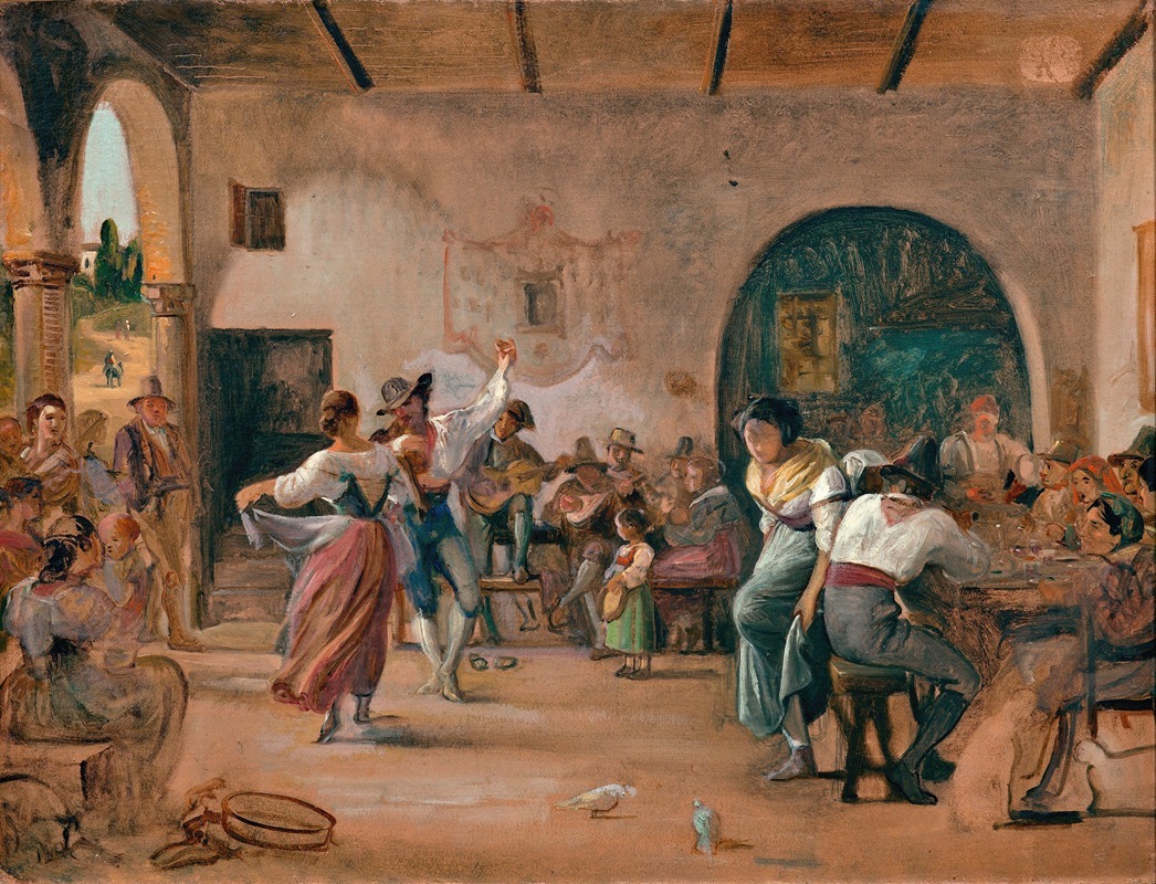Wilhelm Marstrand - Dance in an Osteria