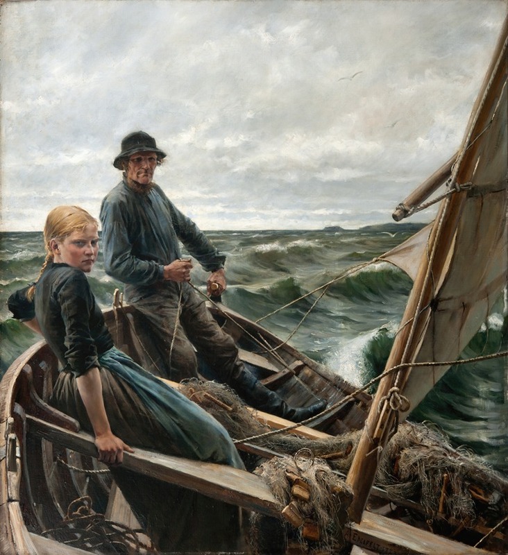 Albert Edelfelt - At Sea