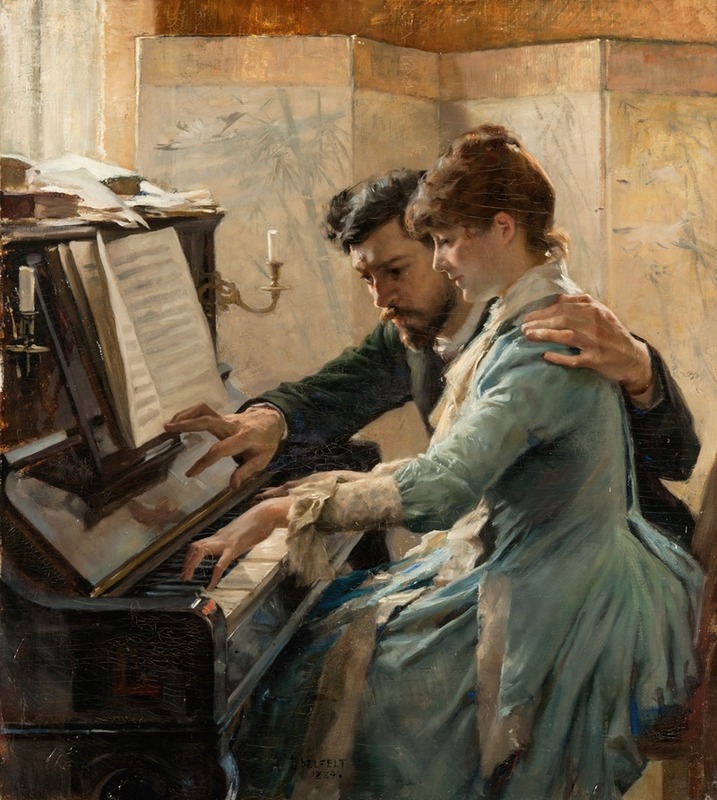 Albert Edelfelt - At the Piano