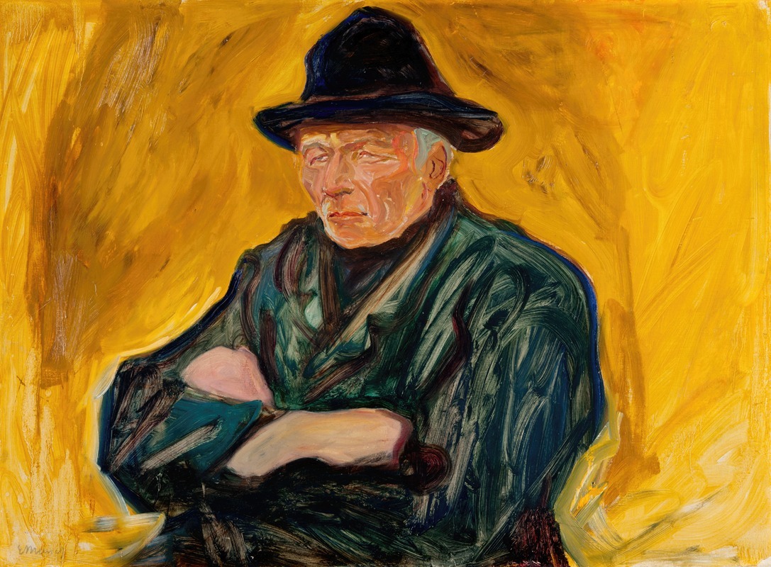 Edvard Munch - An Old Man