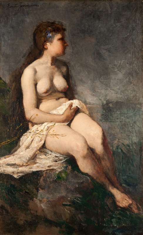 Ernst Josephson - Female Nude Study