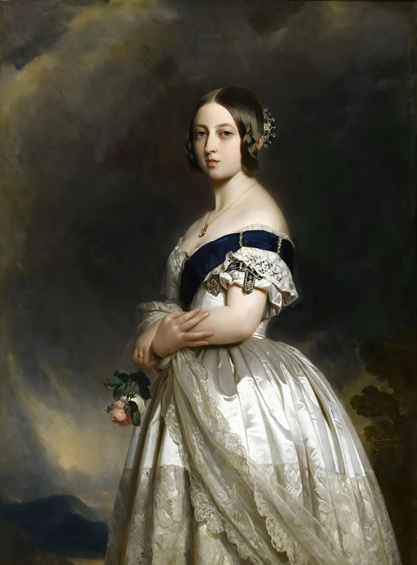 Franz Xaver Winterhalter - The Young Queen Victoria in 1837