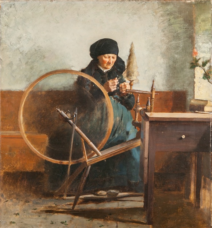 Hugo Salmson - At the Spinning Wheel