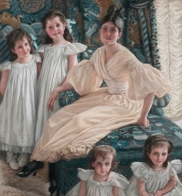 James Tissot - Comtesse d’Yanville and Her Four Children