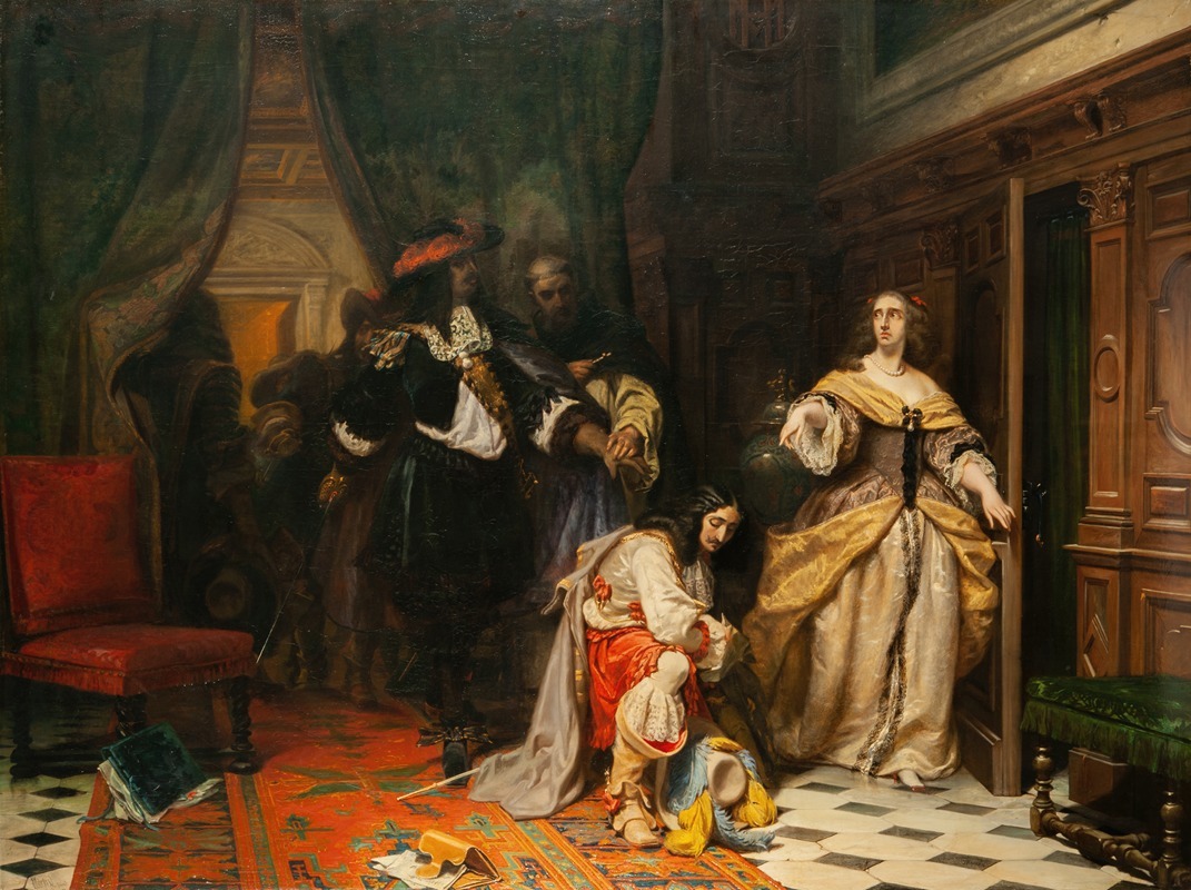 Johan Fredrik Höckert - Queen Christina of Sweden and Monaldeschi
