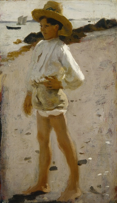 John Singer Sargent - Young Boy on the Beach, Sketch for ‘Oyster Gatherers of Cancale’