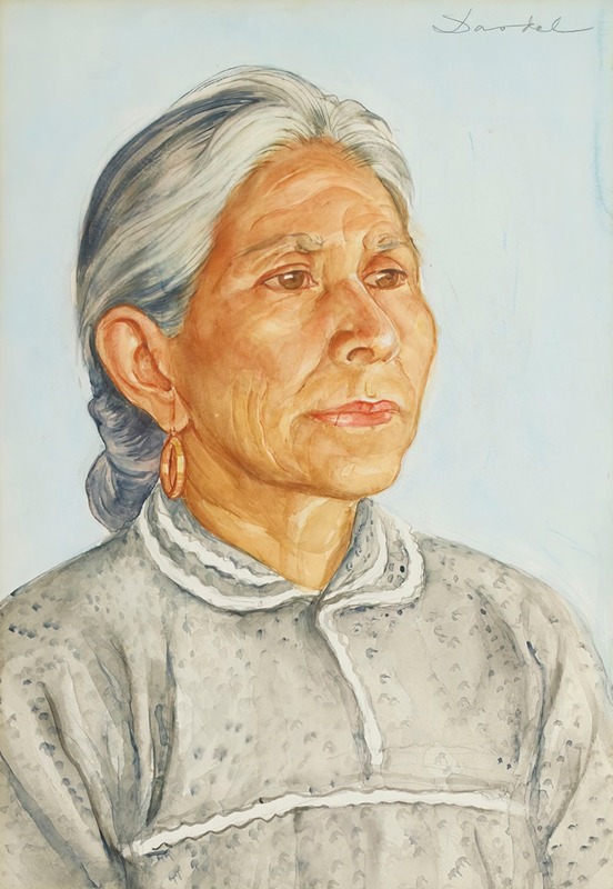 Nils Dardel - Old mexican woman
