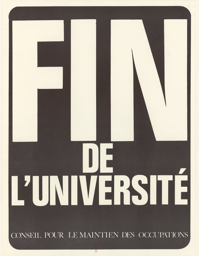 Anonymous - Fin de l’Université