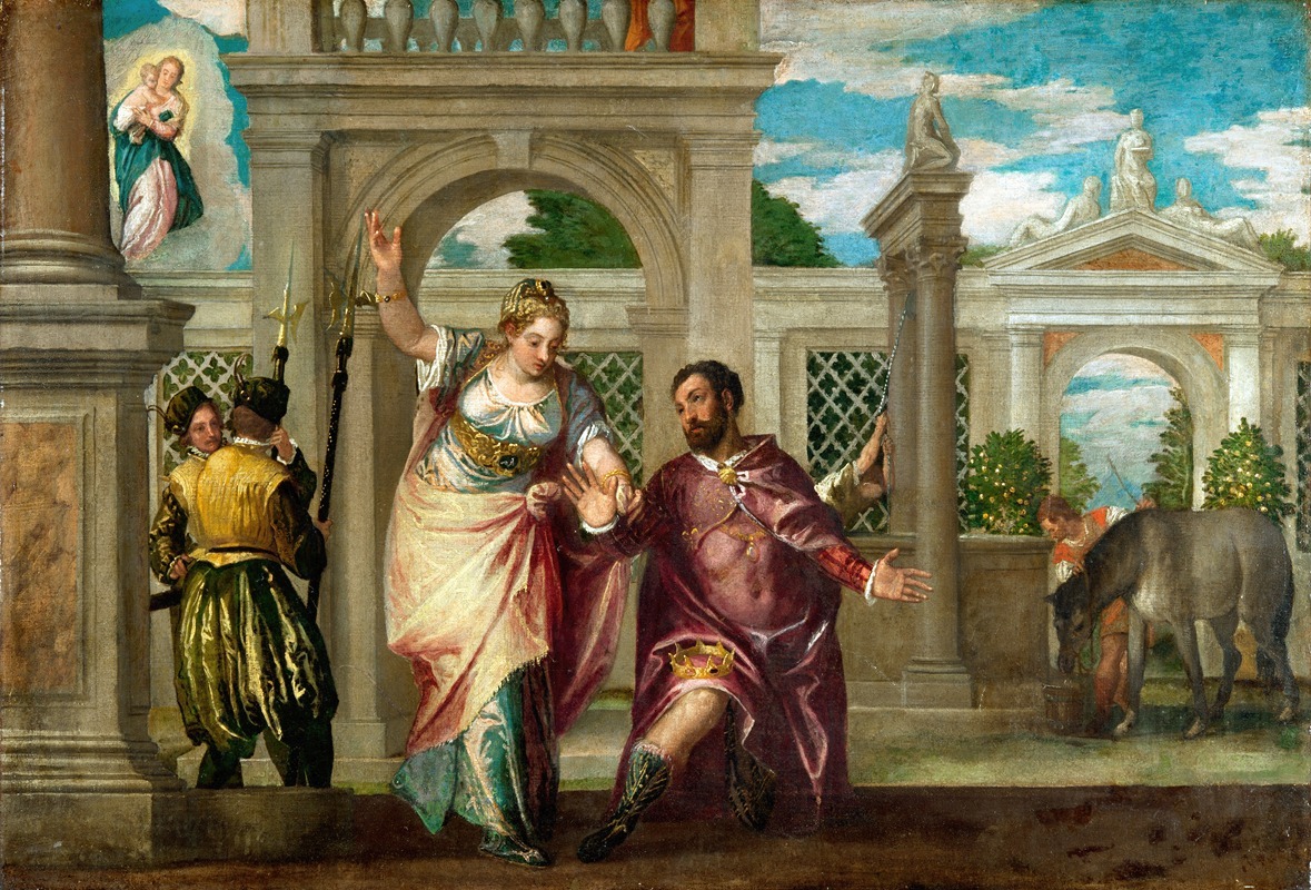 Paolo Veronese - Emperor Augustus and the Sibyl
