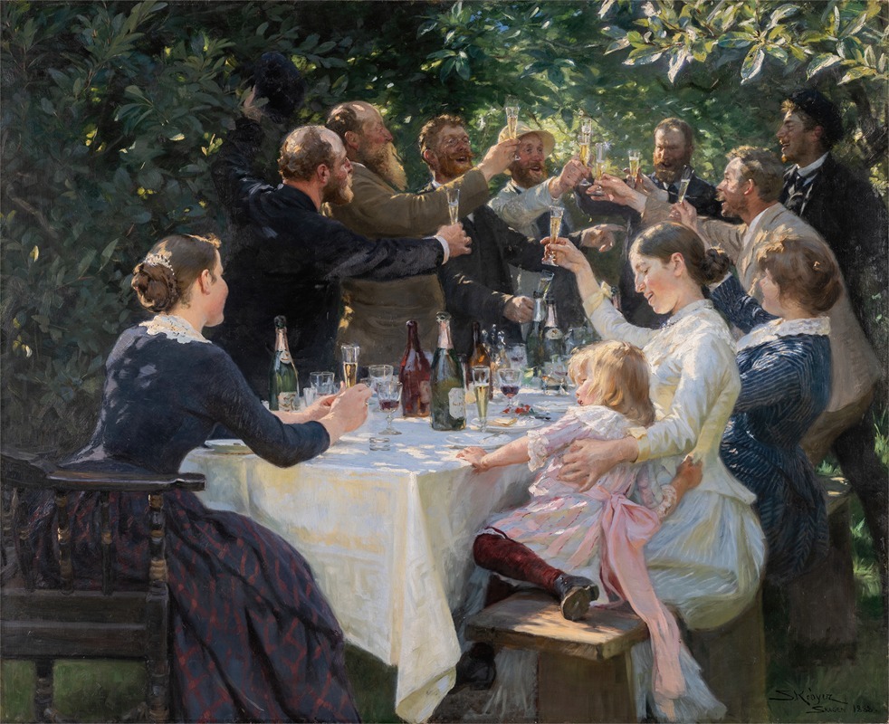 Peder Severin Krøyer - Hip, Hip, Hurrah! Artists’ Party, Skagen