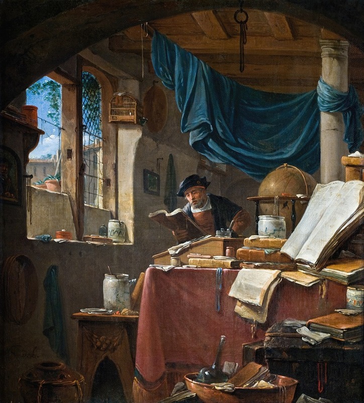 Thomas Wijck - A scholar in his Study