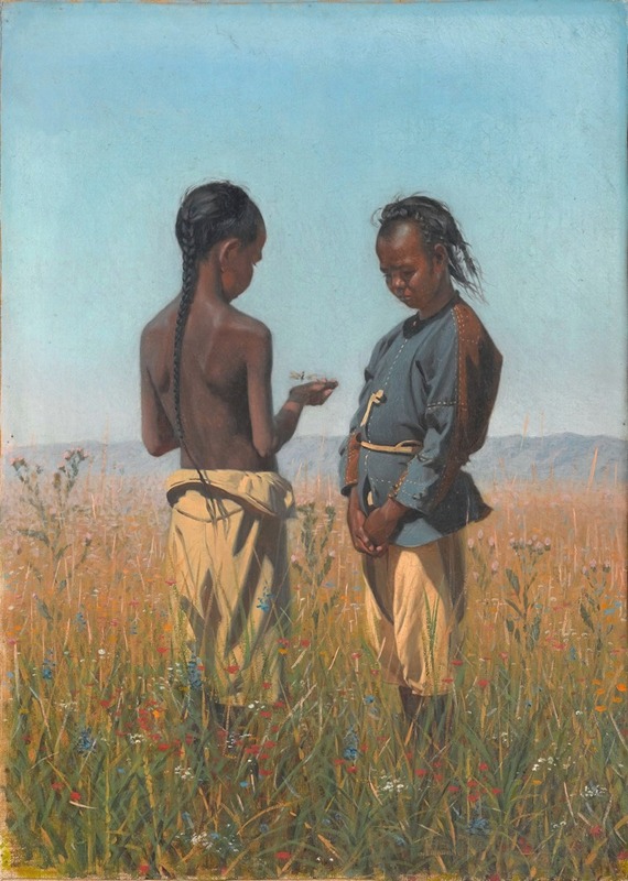 Vasily Vereshchagin - Children of the Solon tribe