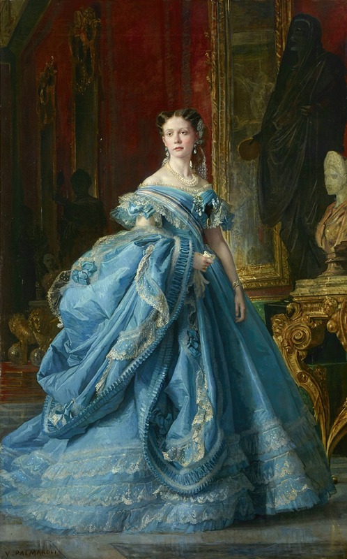 Vicente Palmaroli y González - La infanta Isabel de Borbón y Borbón, hija de Isabel II