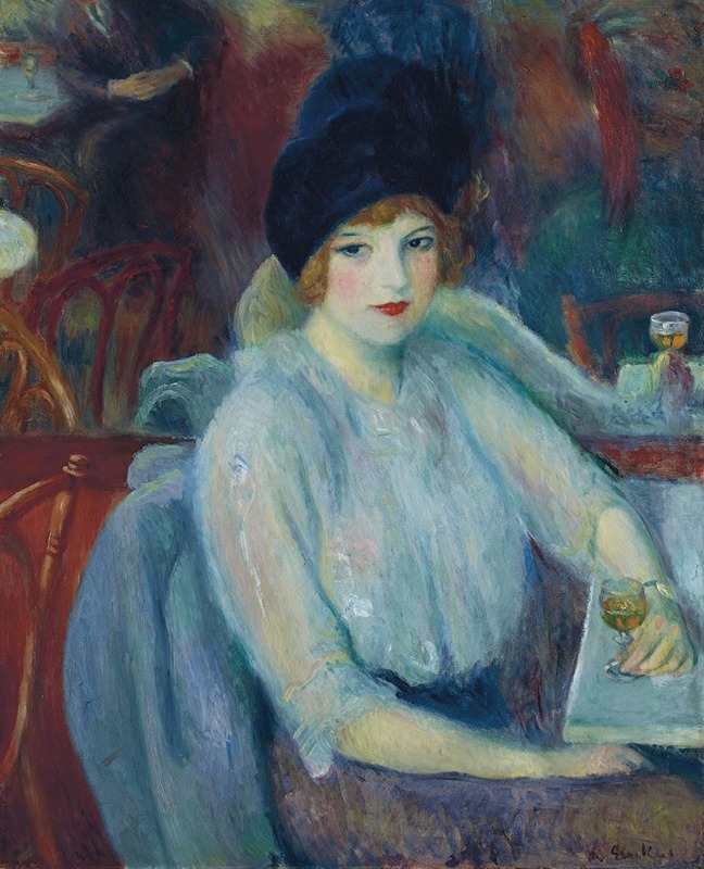 William James Glackens - Café Lafayette (Portrait of Kay Laurell)