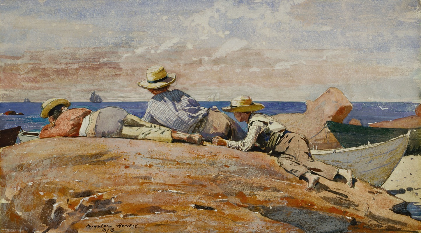 Winslow Homer - Three Boys on the Shore