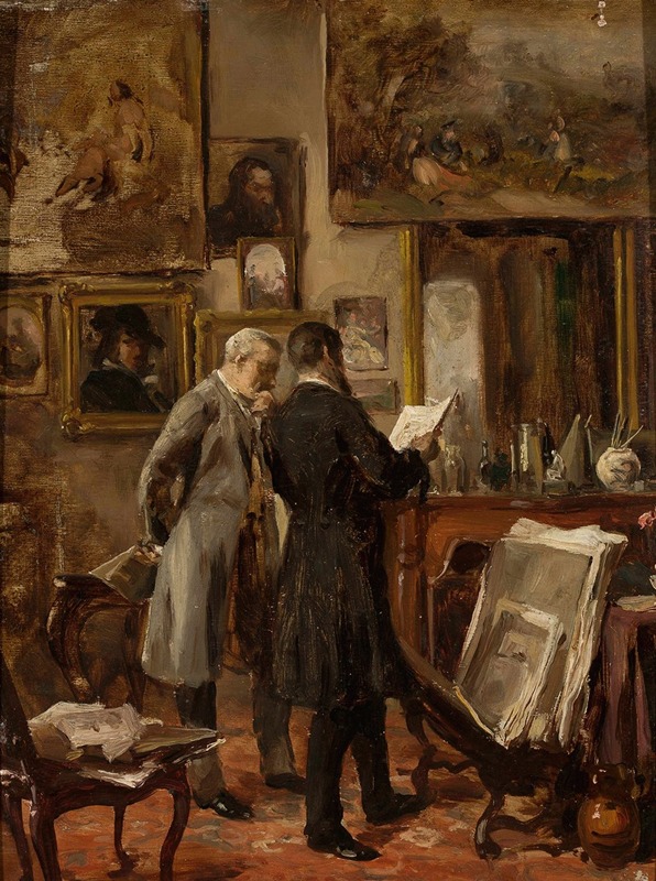Aleksander Gierymski - In the painter’s studio