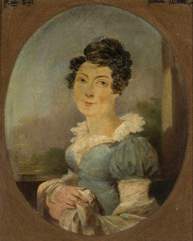Aleksander Ludwik Molinari - Portrait of Antoni Erazm Makarowicz’s wife