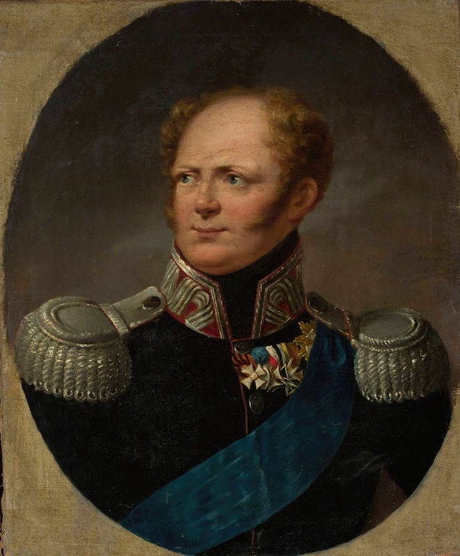 Aleksander Ludwik Molinari - Portrait of Tsar Alexander I